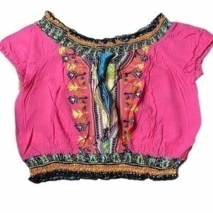 Daily Special Crop Top/Blouse Women Size L NWOT